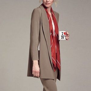 MM Lafleur The Dietrich Side Slip Taupe Blazer Jacket